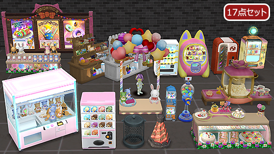 ポップなお店屋さんの家具セット[FP] 