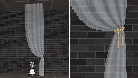 ヴィラスイートの窓掛[FP] 