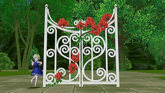 ヴィラスイートの花の柵[FP] 