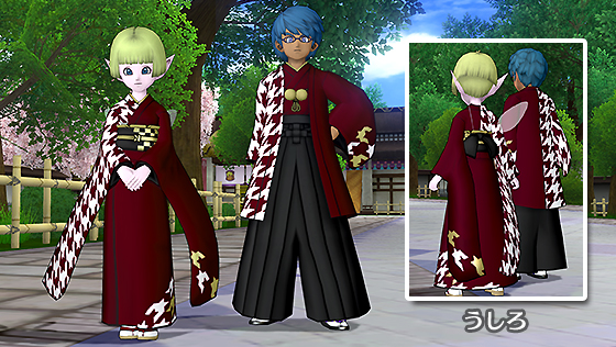 千鳥格子のはかま＆ふりそで[FP] 