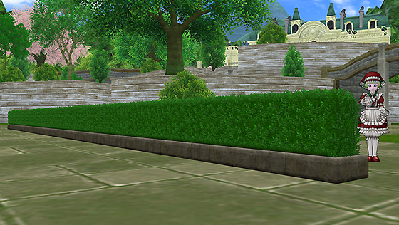 森の水車小屋の生垣[FP] 