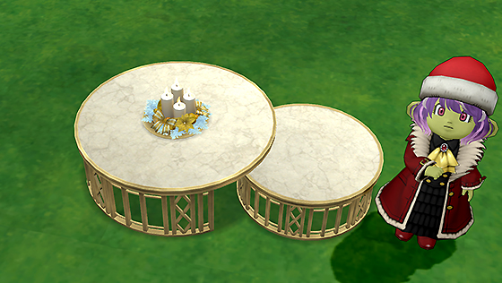 ホワイト庭用テーブル[FP] 