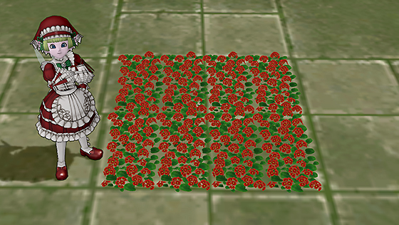 森の水車小屋の花の絨毯[FP] 